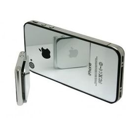 Vitre Arriere Sur Chassis Chrome Miroir Iphone 4s 4gs + Pentalobe