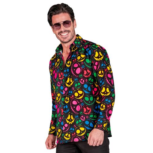 Chemise Fantômes Fluo Pour Homme - Taille: Xxl