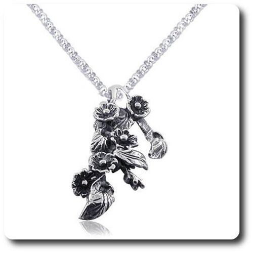 Pendentif Fleur . 3.70 G Argent 925.