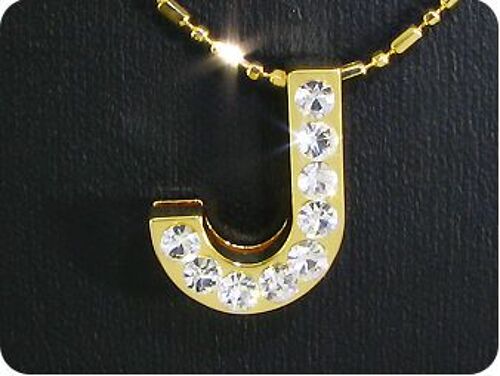 Pendentif Diamant Cz 9x3 Mm Plaqué Or 18 K.