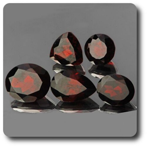 19.96 Cts Lot De 5 Grenat Rouge. If-Vvs Afrique.