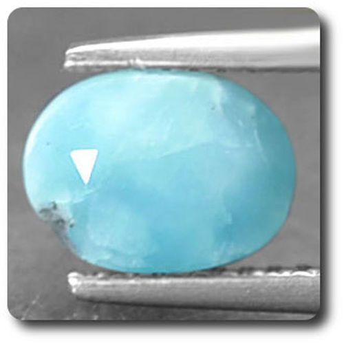 1.74 Cts Larimar Bleu République Dominicaine.