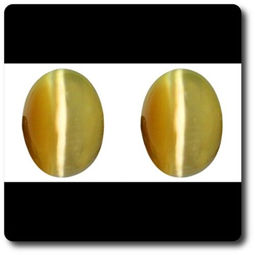 2.71 Cts Lot De 2 Opale De Feu Oeil De Chat Mexique.