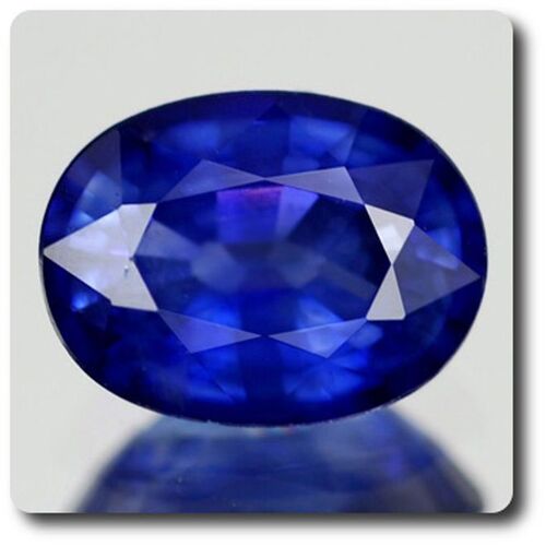 1.07 Cts Saphir Bleu . Vs1 Ceylan, Srilanka. Avec Certificat D'authenticité.