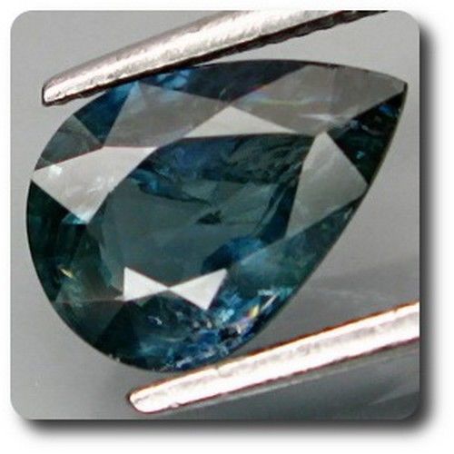 1.09 Cts Saphir Bleu . Si. Non Chauffe Afrique. Avec Certificat D'authenticité.