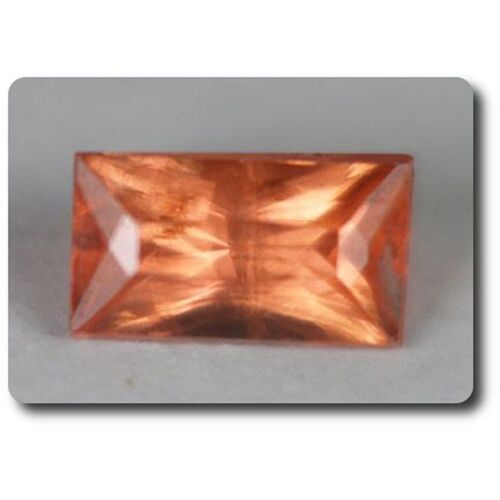0.37 Cts Rhodochrosite Rouge Orange . Vvs Hotazel, Afrique Du Sud.