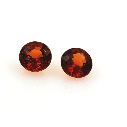 0.60 Cts 2 Grenat Spessartite Orange. If Afrique.
