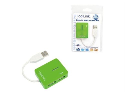 LogiLink Smile USB2.0 4-Port Hub - Concentrateur (hub) - 4 x USB 2.0