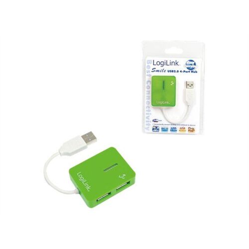 LogiLink Smile USB2.0 4-Port Hub - Concentrateur (hub) - 4 x USB 2.0