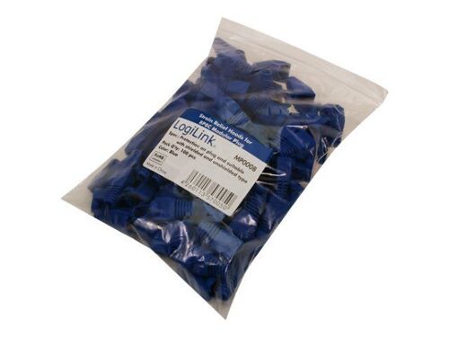 LogiLink - Protège-connecteur - bleu (pack de 100)