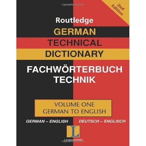 German Technical Dictionary (Volume 1): V. 1