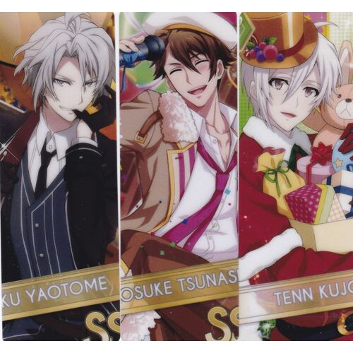 Lot De 3 Marque-Pages - Idolish7 - Le Groupe Trigger : Gaku Yaotome, Ryunosuke Tsunashi Et Tenn Kujo (Jeu Vidéo, Animé, Idols)