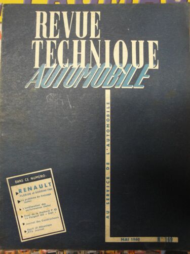 Revue Technique Auto Ancienne  N° 169 : Renault Floride Et Gordini 1960