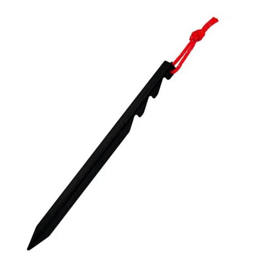 Black Aluminum Alloy Multi-Tooth Triangular Ground Nails For Outdoor Tent Fixed Ground Nails 18cm