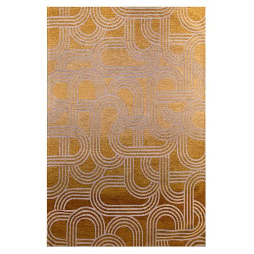 Tapis Salon Et Chambre Moderne Tissé Plat 170x240 Cm Marron