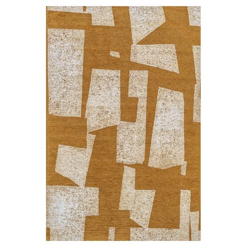 Tapis Salon Et Chambre Moderne Tissé Plat 170x240 Cm Marron