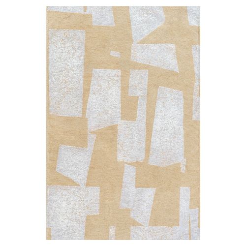 Tapis Salon Et Chambre Moderne Tissé Plat 170x240 Cm Beige