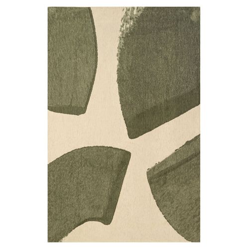 Tapis Salon Et Chambre Tissé Plat 140x200 Cm Vert