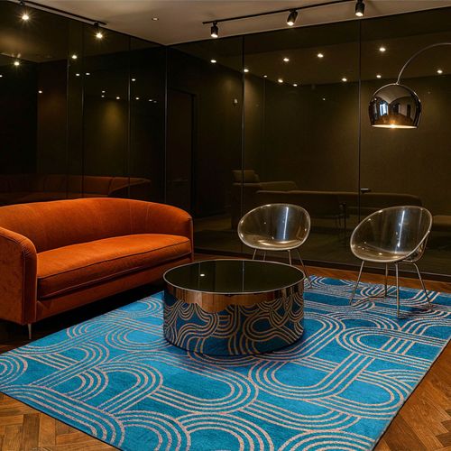 Lola&moi Tapis Night Fever (Blue/Green80 X 150 Cm)