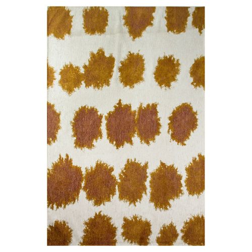 Tapis Salon Et Chambre Moderne Tissé Plat 140x200 Cm Marron