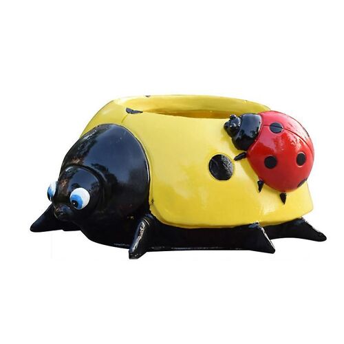 Ladybugs Flower Pot Garden Decoration Sketches Simulation Animal Succulent Plant Container Outdoor