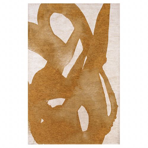 Tapis Salon Et Chambre Moderne Tissé Plat 140x200 Cm Marron
