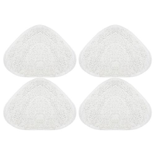 4PCS Steam Mop Pads for Vacuum Cleaner Washable Reusable Triangle Mop Pad Cloth Cleaning Floor Tool