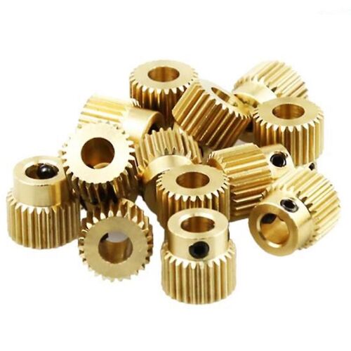 Mk7 MK8 Extrusion Gear 26 dents dents en laiton Roue dentée d'alimentation d'engrenages pour imprimante Anet A8 12PCS