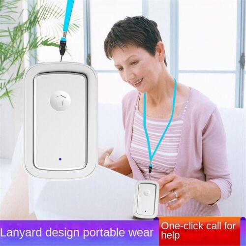 Bouton d'appel Pager Pager Sans Fil 5 Vitesses Sonnettes De Porte Sans Fil 300M pour /Personnes Âgées/Patient/Handicapé/Preg