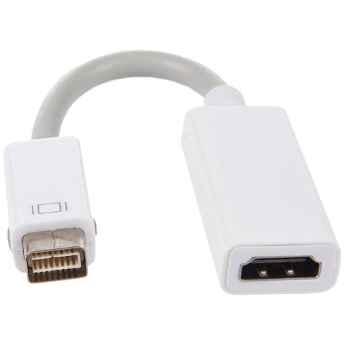 Câble - 1102 - 0.2 - Mini Adaptateur de câble DVI vers femelle pour (0.20 m) blanc