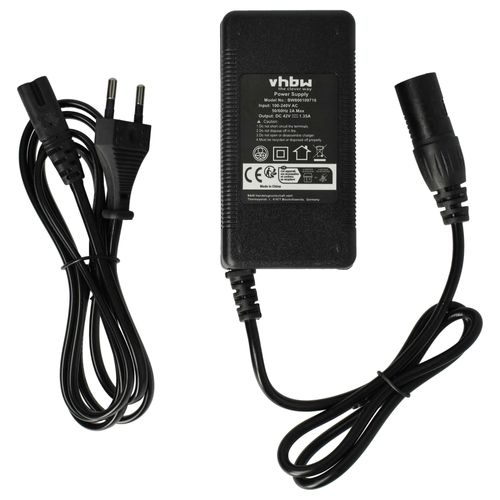 Vhbw Chargeur Compatible Avec Prophete Modèle 2016 52386-0111 Vélos Électriques - Pour Batteries Li-Ion De 36v, Avec Connexion Xlr 60w