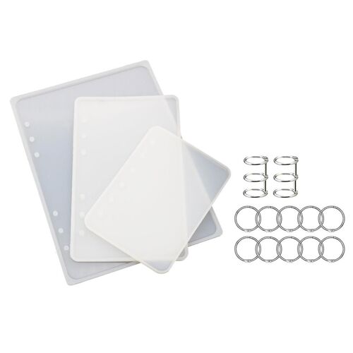 A5 A6 A7 Notebook Cover Resin Mold Diy Uv Epoxy Silicone Molds Transparent Book Gift Resin Casting
