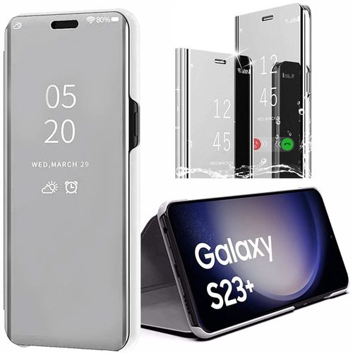 Coque pour Samsung Galaxy S23+ (S23 Plus) Intégrale Anti-Rayure Protection 360 - Argenté - E.F.Connection