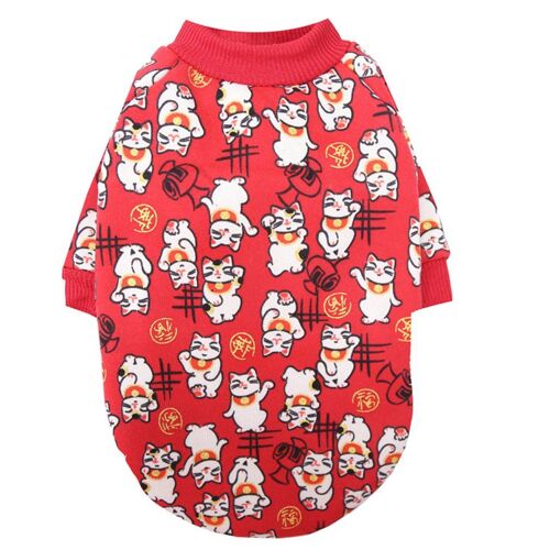Pull En Velours Fin Pour Animaux Dee Compagnie, Modèle Couple Chien Chat, Vêtements D'hiver, Petite Et Moyenne Taille, Pour Nouvel An