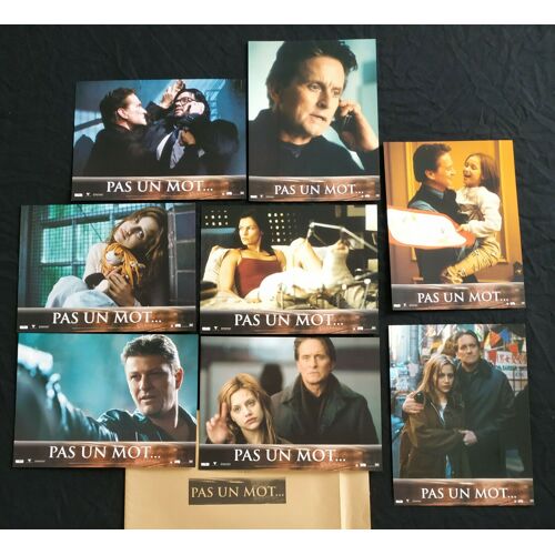 Pas Un Mot - Don't Say A Word : Jeu De Photos D'exploitation Cinématographique - Format 21x28 Cm - De Gary Fleder Avec Michael Douglas, Brittany Murphy, Sean Bean, Famke Janssen - 2001