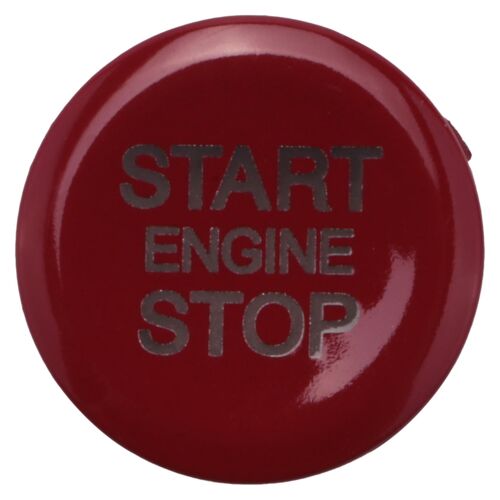 Abs Car Engine Start Stop Switch Button Cover Trim For Stelvio 2017 2018 (Red)