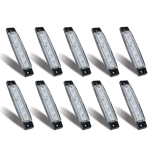 10 Pcs Lumières De Bateau Marin, 12v 24v Étanche Bateau Intérieur Navigation Bande Lumière Pont Tableau Arrière Étape
