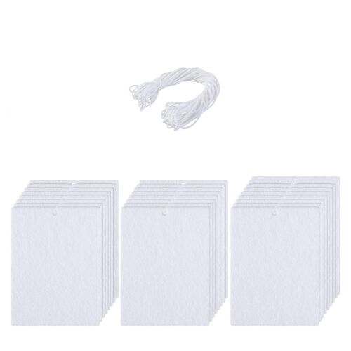 25 Pcs Sublimation Car Air Freshener Sheets Car Scented Hanging Sheets Felt Diy Rectangle Fragrant