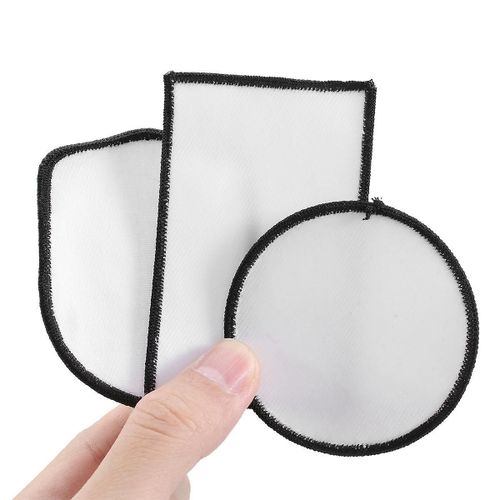 24Pcs Sublimation Patch Blanks Fabric Iron-on Patches Repair Patch for Hats Clothes Backpacks Unifo