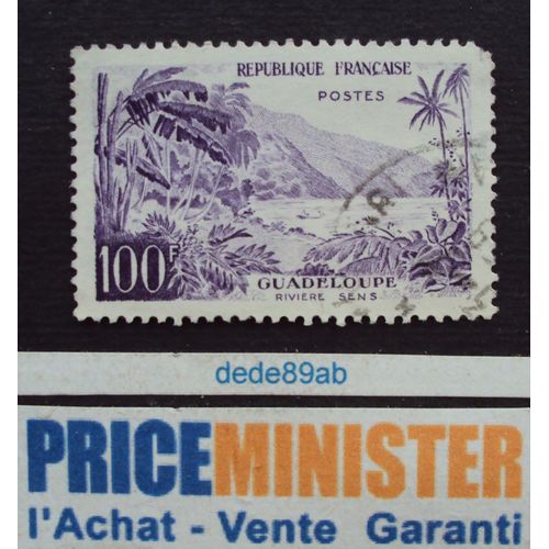 France..Guadeloupe.Rivière Sens. Oblitéré.