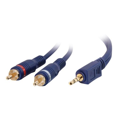 C2G Velocity - Câble audio - RCA mâle pour mini-phone stereo 3.5 mm mâle - 2 m - blindé