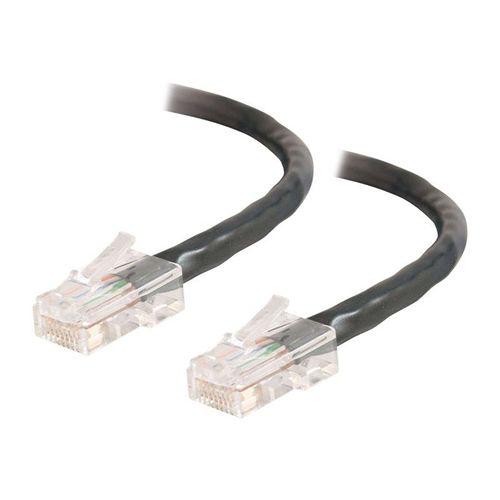 C2G Câble de raccordement réseau Cat5e non amorcé non blindé (UTP) - Cordon de raccordement - RJ-45 (M) pour RJ-45 (M) - 1 m - UTP - CAT 5e - bloqué, uniboot - noir
