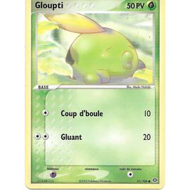 Carte Pokemon - Gloupti 51/106 50 Pv - Set Ex Emeraude (Fr)