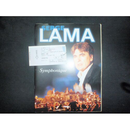 Symphonique, Programme Du Concert De Serge Lama