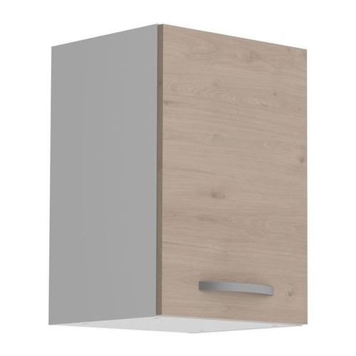 Oslo Meuble Haut 1 Porte - Décor Chene Jackson - L 40 X P 36 X H 58 Cm