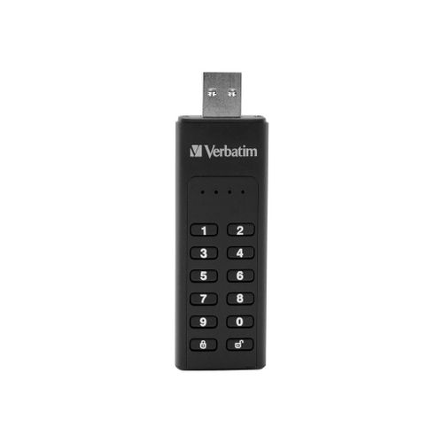 Verbatim Keypad Secure - Clé USB - chiffré - 128 Go - USB 3.0