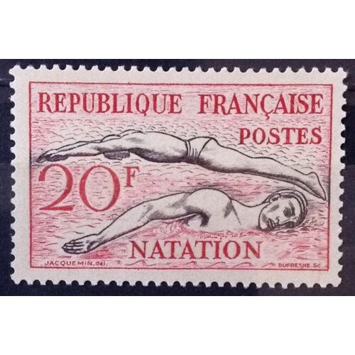 Jeux Olympiques - J.O. Helsinki 1953 - Natation 20f (Très Joli N° 960) Neuf* - France Année 1953 - Brn83 - N30352