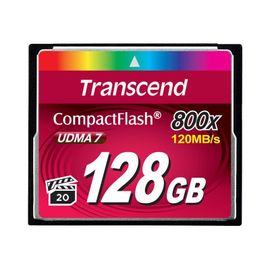 Transcend - Carte mémoire flash - 128 Go - 800x - CompactFlash