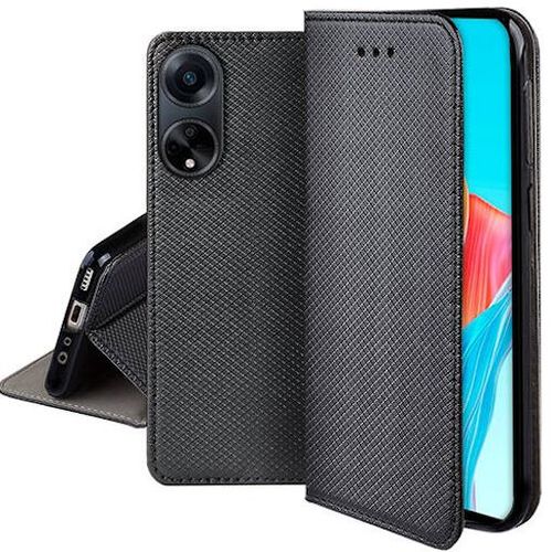 Housse Etui Coque Pochette Portefeuille Pour Oppo A98 5g + Verre Trempe - Noir Magnet