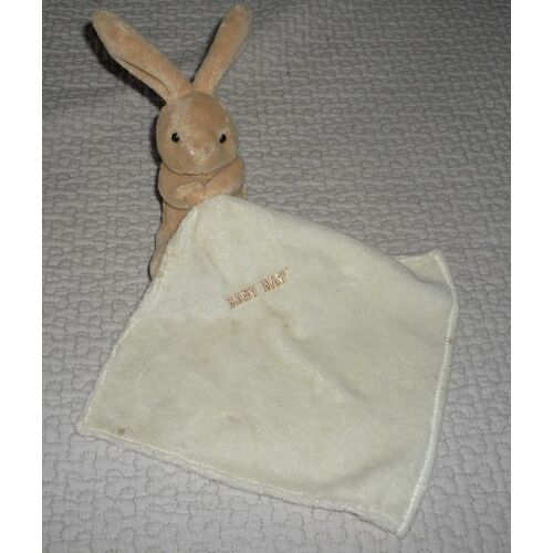 Baby Nat Lapin Beige Peluche Doudou 11 Cm